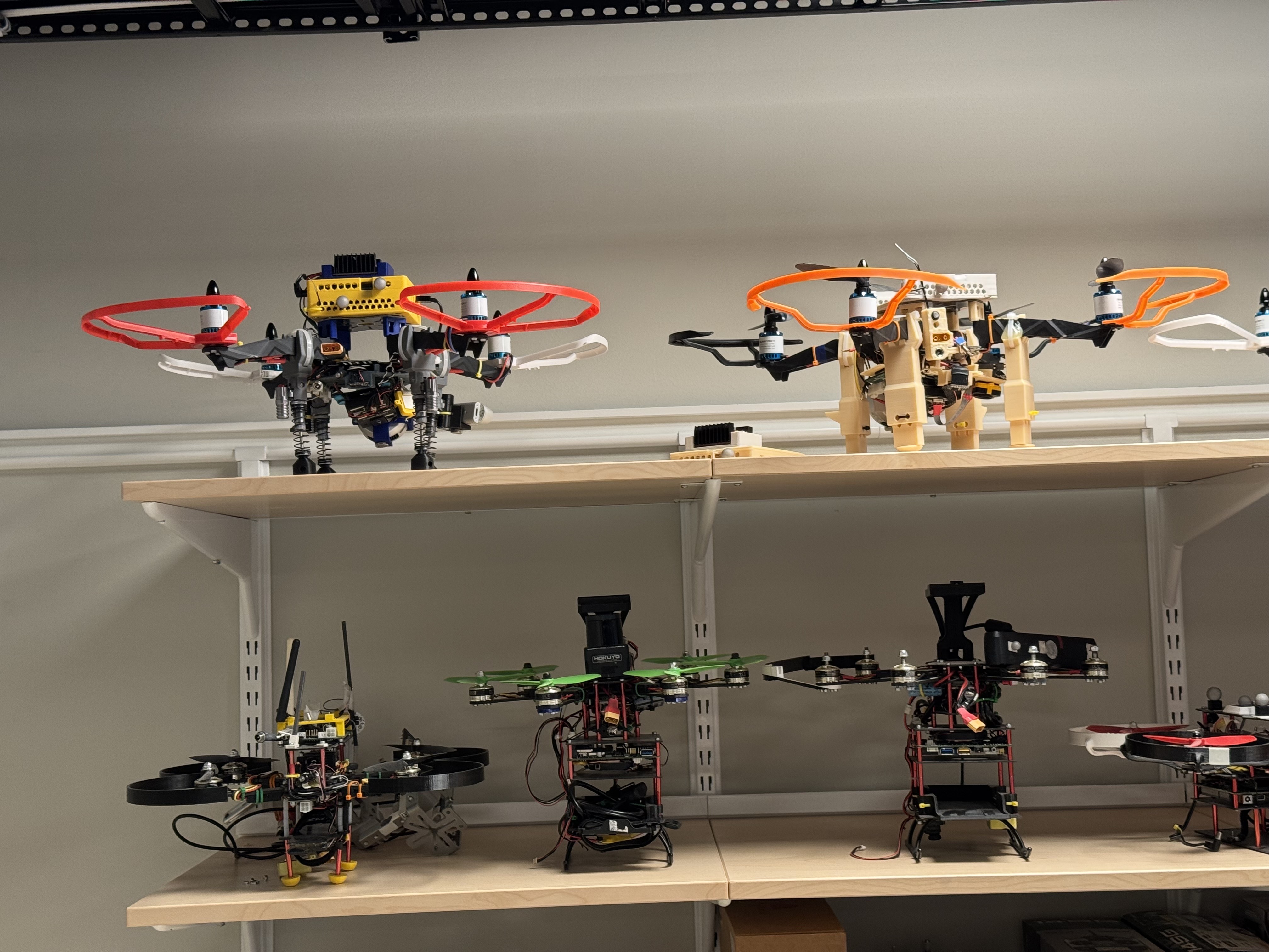 Mobile Robotics Lab — fleet of custom-built UAV quadrotor platforms