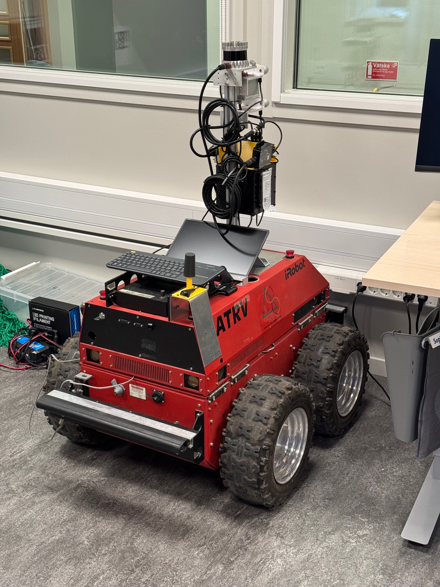 ATKV wheeled ground robot — mobile autonomous vehicle at KTH IRL