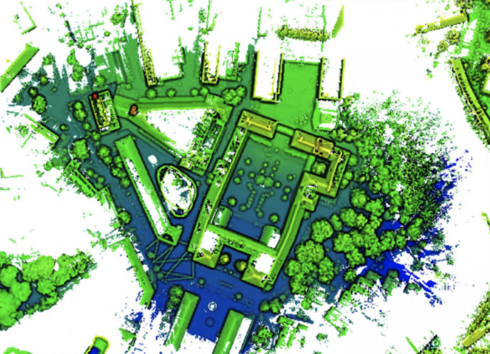 robot map of KTH campus