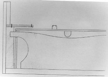 Fig. 27. Cross section of Cristofori case. (By permission of the Journal of the American Musical Instrument Society).